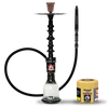 Starbuzz Woodline Hookah Bundle - Total Black (Dark Mist)