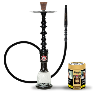 Starbuzz Woodline Hookah Bundle - Total Black (Timisue)