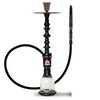 Starbuzz Woodline Hookah Bundle - Black with Silver Stripes