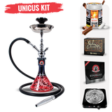 Starbuzz Unicus Hookah Starter Kit - Black Red