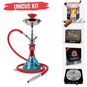 Starbuzz Unicus Hookah Starter Kit - Red Aqua