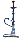 Khalil Mamoon 28" Inch Shareef Hookah Set - Blue