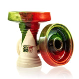 OverDozz Premium Phunnel Bowl G1 (Starbuzz Nar Compatible) - Green Red over White Clay