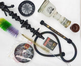 Khalil Mamoon Shareef Hookah Set - Black